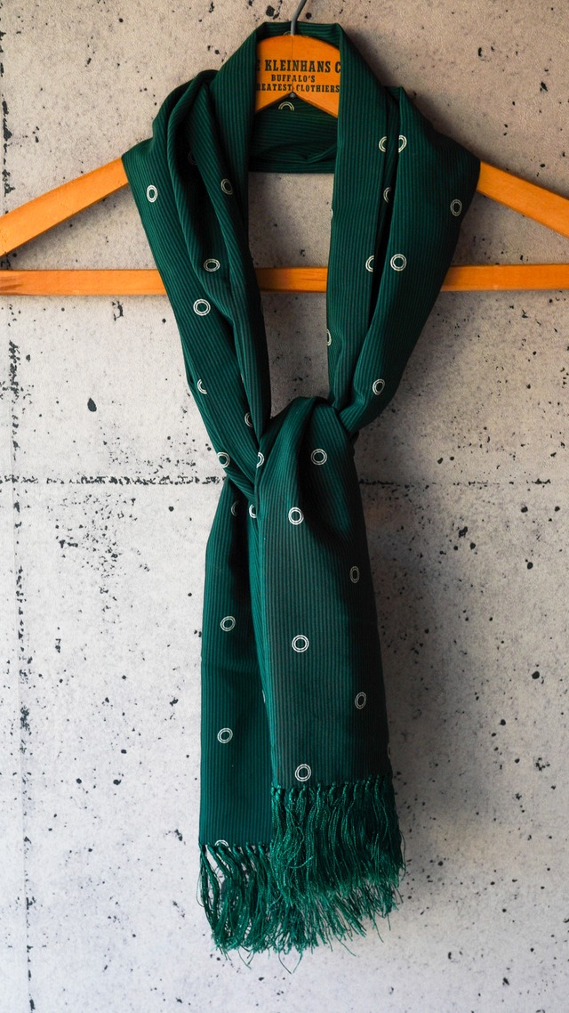 【1920-1940s】TOOTAL トゥータル ドット柄 スカーフ 《レーヨン イギリス製 ヴィンテージ》