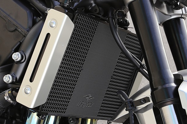 CB1000F('25～)・CB1000 HORNET('25～)/SP('25～) ラジエターコアガード  スモールロゴ ブラック　[AC00-048H-SB]