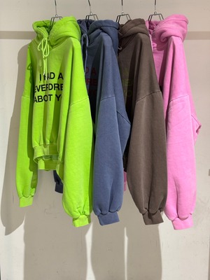 fleece lining short hoodie
