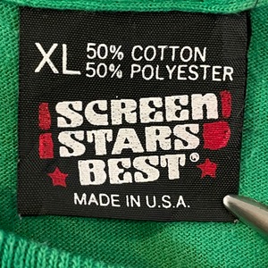 【SCREEN STARS】90s USA製  ワンポイントロゴ バックプリント Tシャツ XL ビッグサイズ ビンテージ US古着