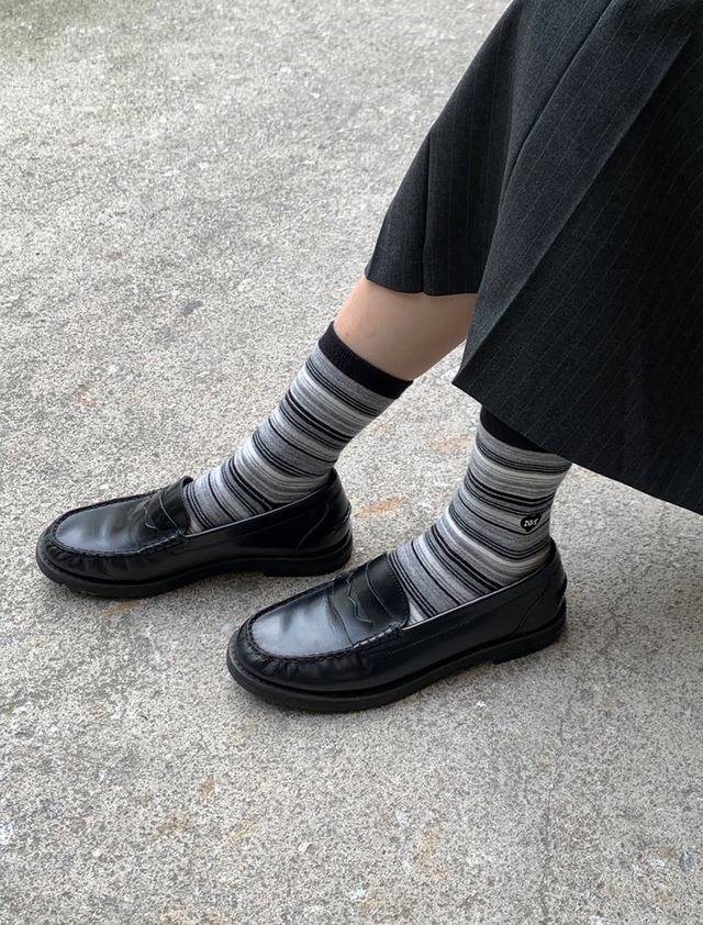 MELLOW MIX STRIPE HEART_black