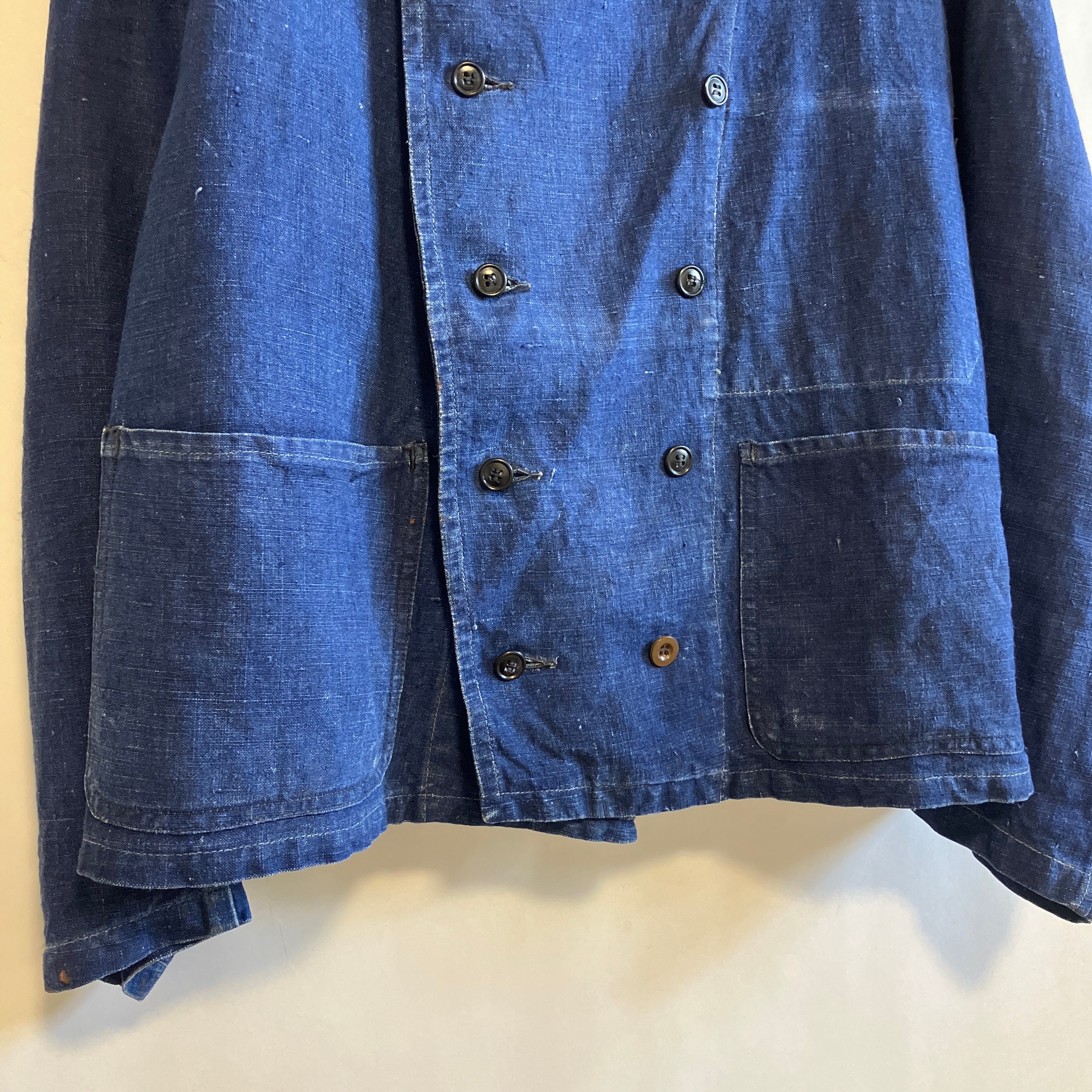 40's FREANCH INDIGO DOBBLE BREST JACKET確認させて頂きます