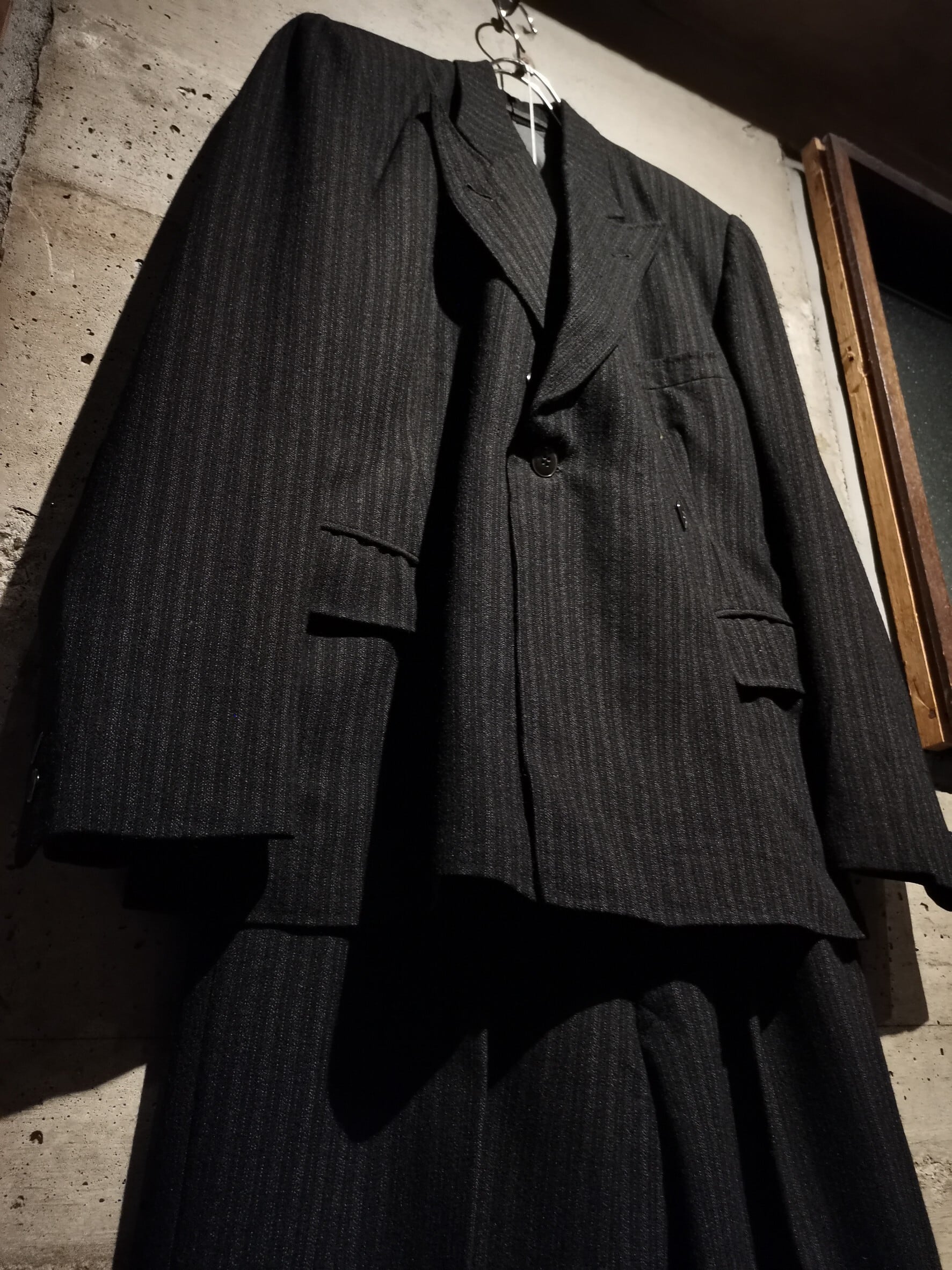 Caka】Special 30's Stripe Pattern Vintage Double Setup Caka】Special 30's Stripe Pattern Vintage Double Setup