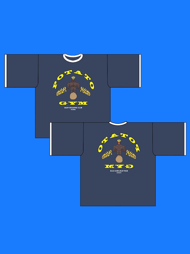 ポテトジムリンガーTシャツ ネイビー