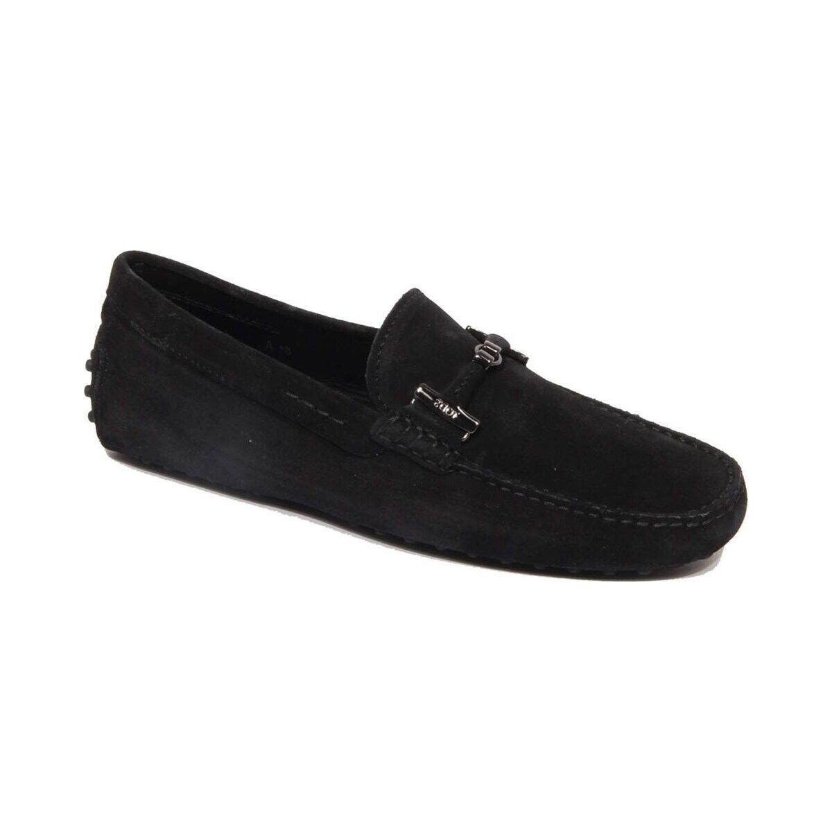 TOD'S トッズ メンズ ローファー スエード ブラック