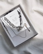 Écaille（エカイユ）ー 立体ドイツヴィンテージガラスのブラックリングセット