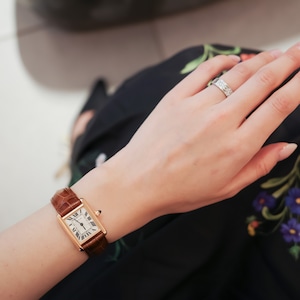 カルティエ タンクルイ SM ピンクゴールド 手巻き