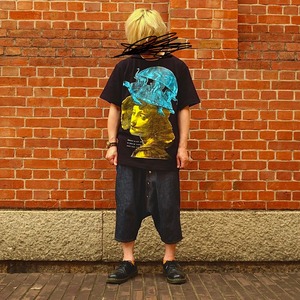 UNFINISHED岡山デニムサルエルハーフパンツ