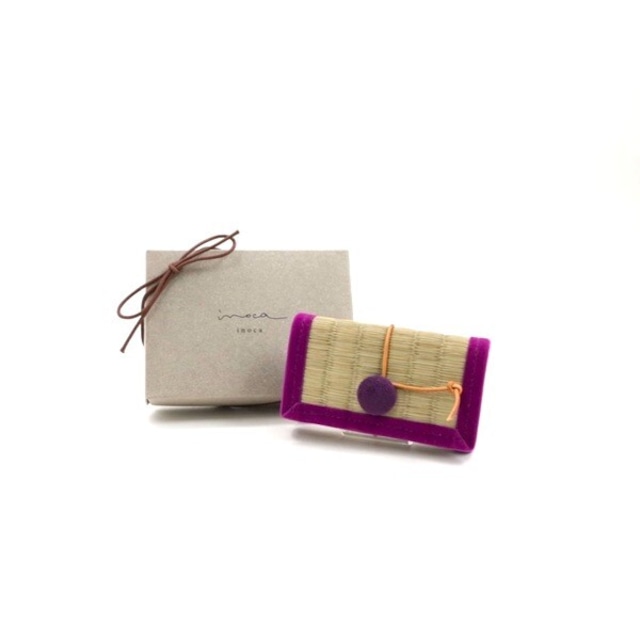inoca　キーケース　葡萄×紫紺