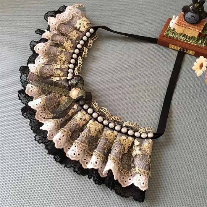 猫さん用シックなレースアクセサリー レーススタイ