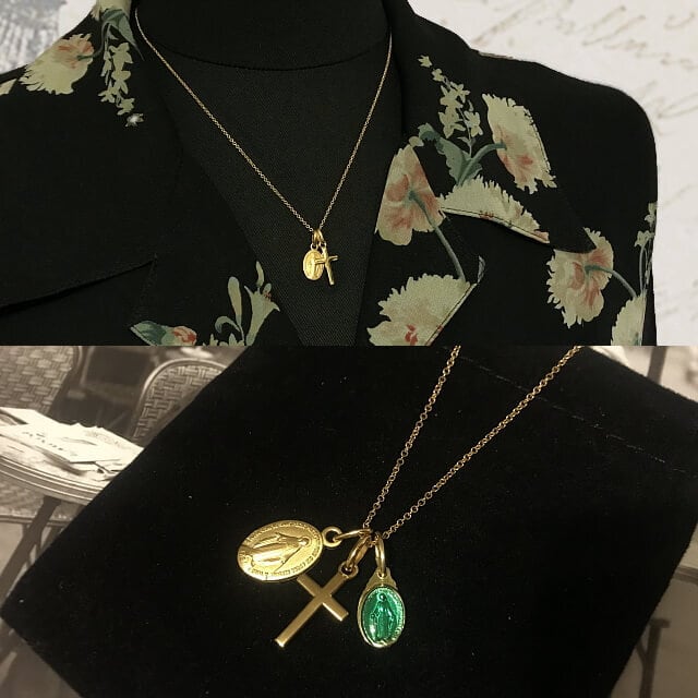 18KGP 不思議のメダイ マリア ペンダント 御守り メダイユ ユニセックス 18KGP 不思議のメダイ マリア ペンダント 御守り メダイユ ユニ