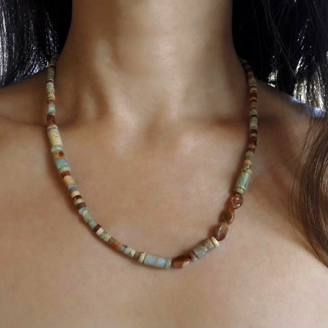 Impression stone Necklace