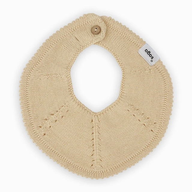 SAGA Copenhagen/Knitted Bib - Flora - Ginger