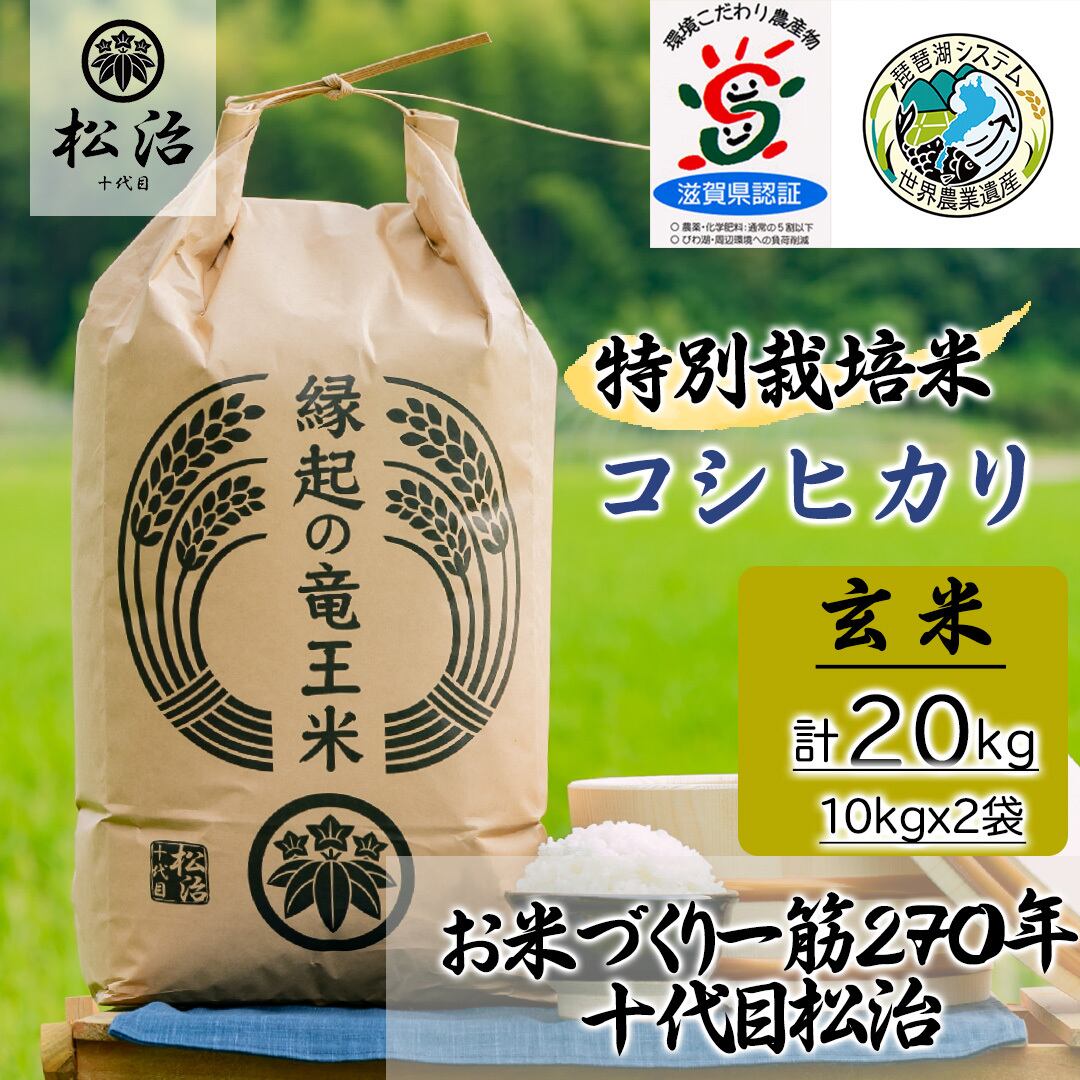 令和3年香川県産コシヒカリ玄米20キロ減農薬食品