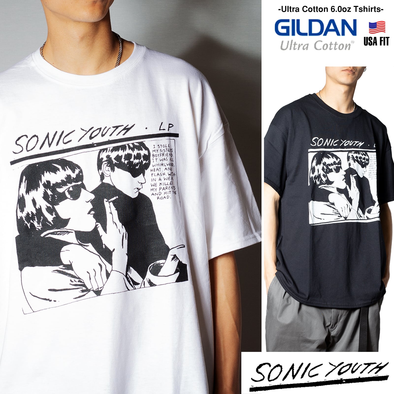 90'sロックバンドtシャツSonic Youth ソニックユースtシャツ古着Tシャツ