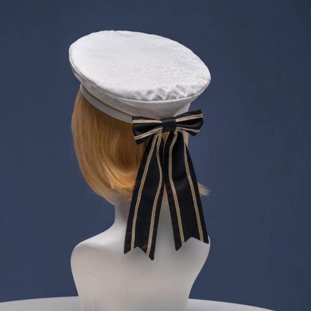 【国内到着】 SEASONZ 皇子系 王子系 少年装 ベレー帽 帽子 リボン 双子コーデ メンズロリータ 概念コーデ