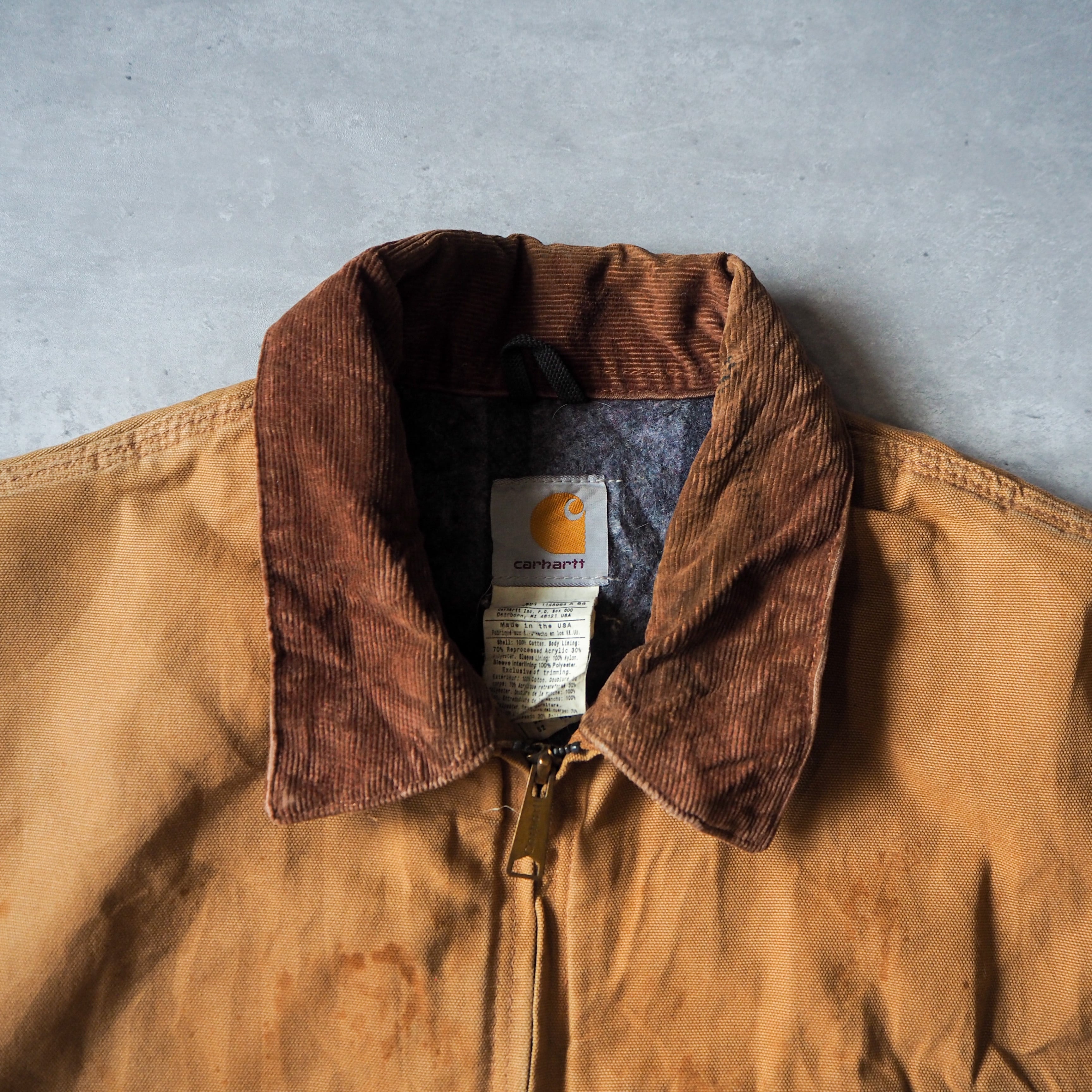 90s “carhartt” detroit jacket made in USA 90年代 カーハート