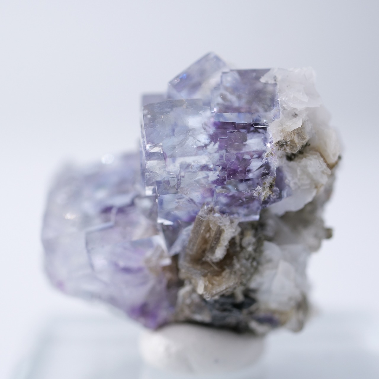 ヤオガンシャン産 フローライト 共生 / 原石 標本【D_1】