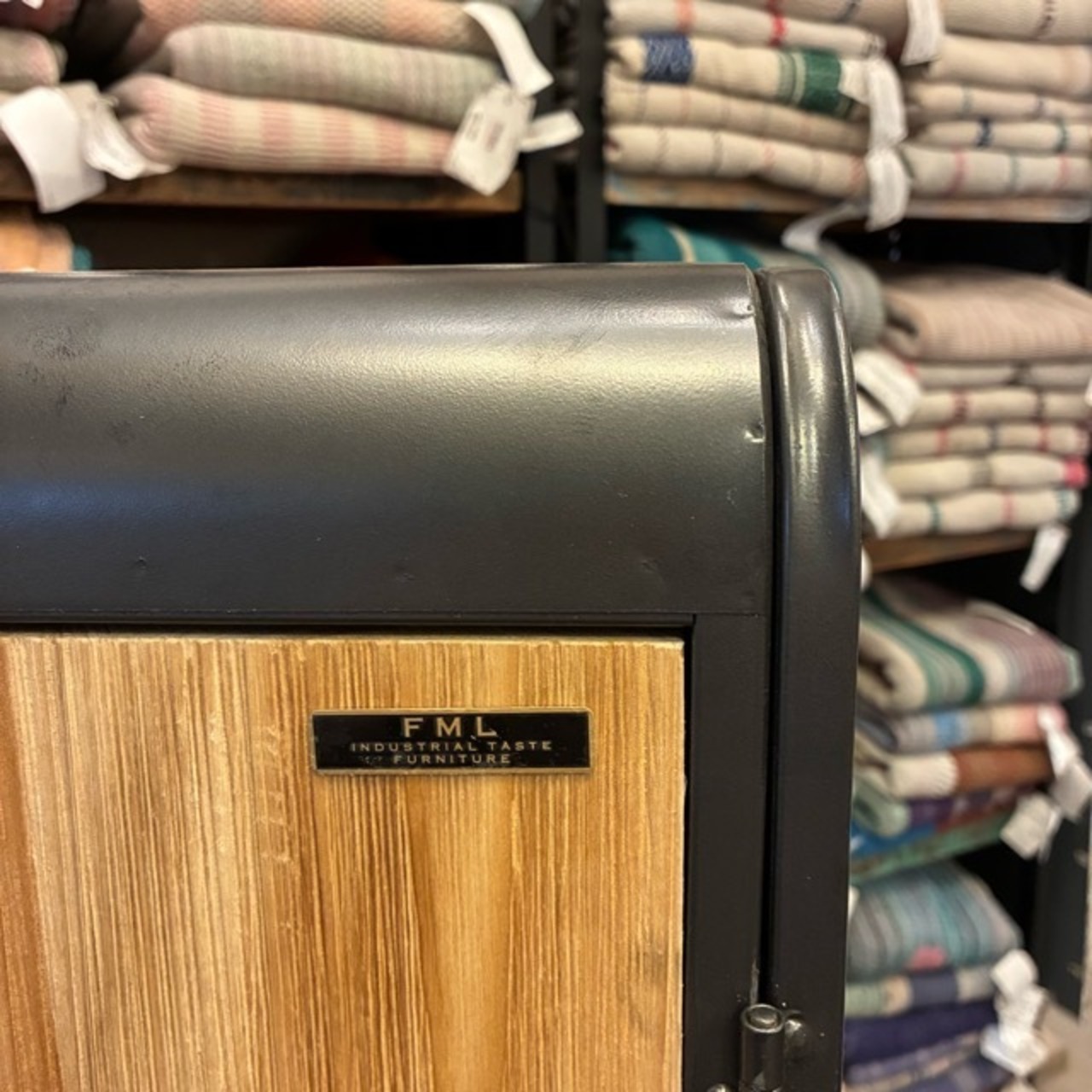 Wood＆Iron Cabinet L　ウッド＆アイアンキャビネット　L　3段　ミリタリー　収納家具　棚　リビング　寝室　ガレージ　インダストリアル