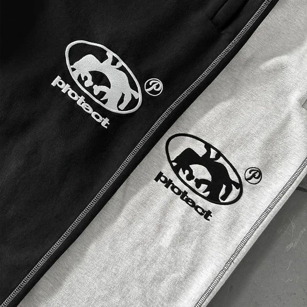 Y2k-男性と女性のためのストリートウェアのスウェットパンツ