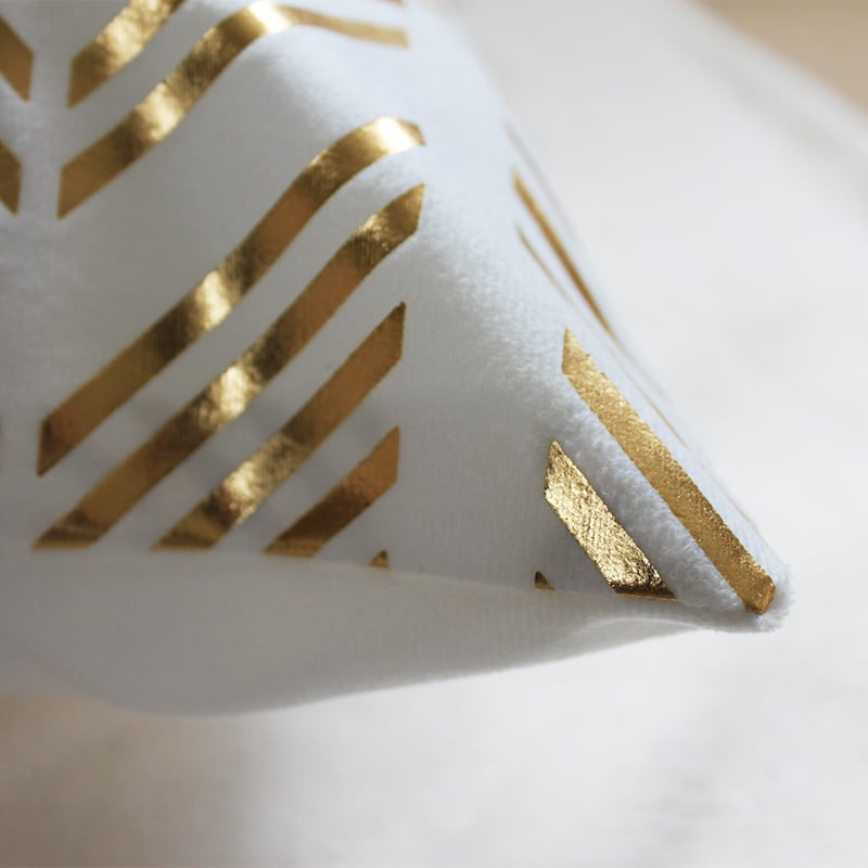 送料無料 ブロンズクッションカバー【#06】45×45 おしゃれ 北欧 白 金