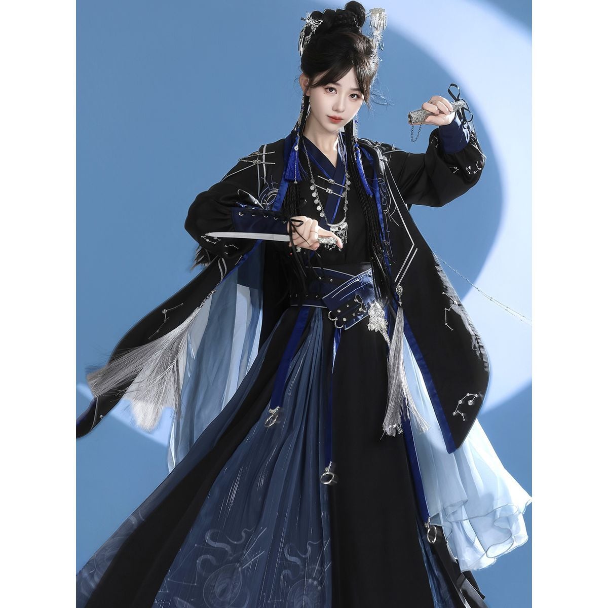 東洋風x黒魔術師モチーフマントセットアップ | Maiden's Rêve