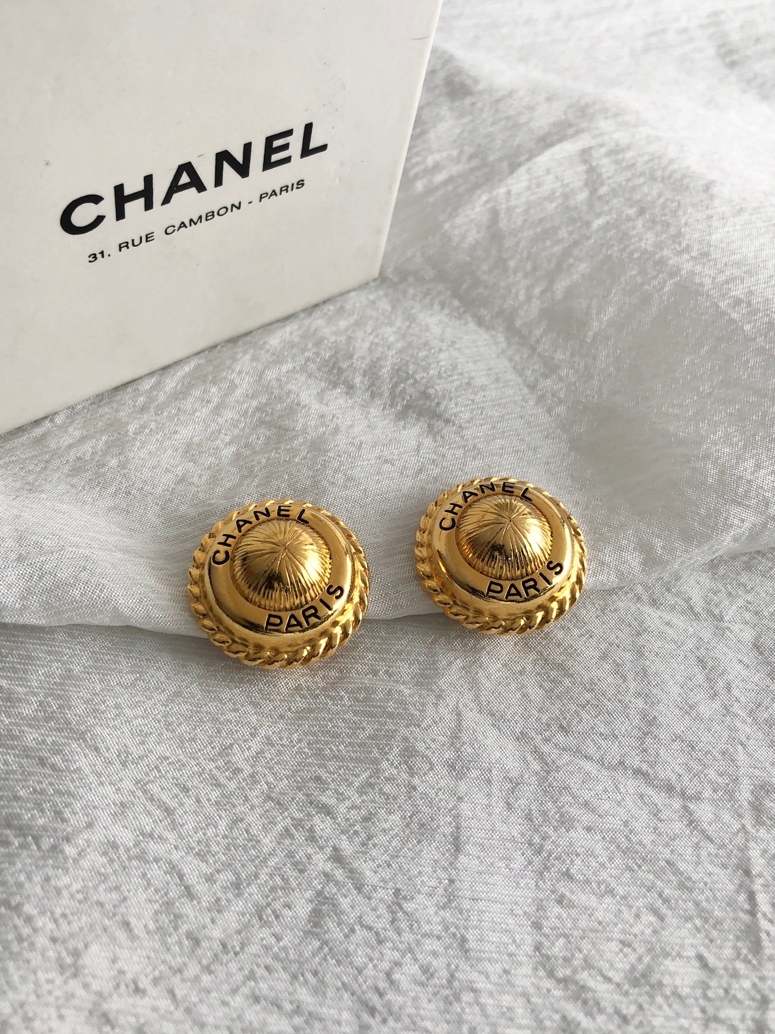 シャネル イヤリング イヤリング ゴールド CHANEL カンボン サークル