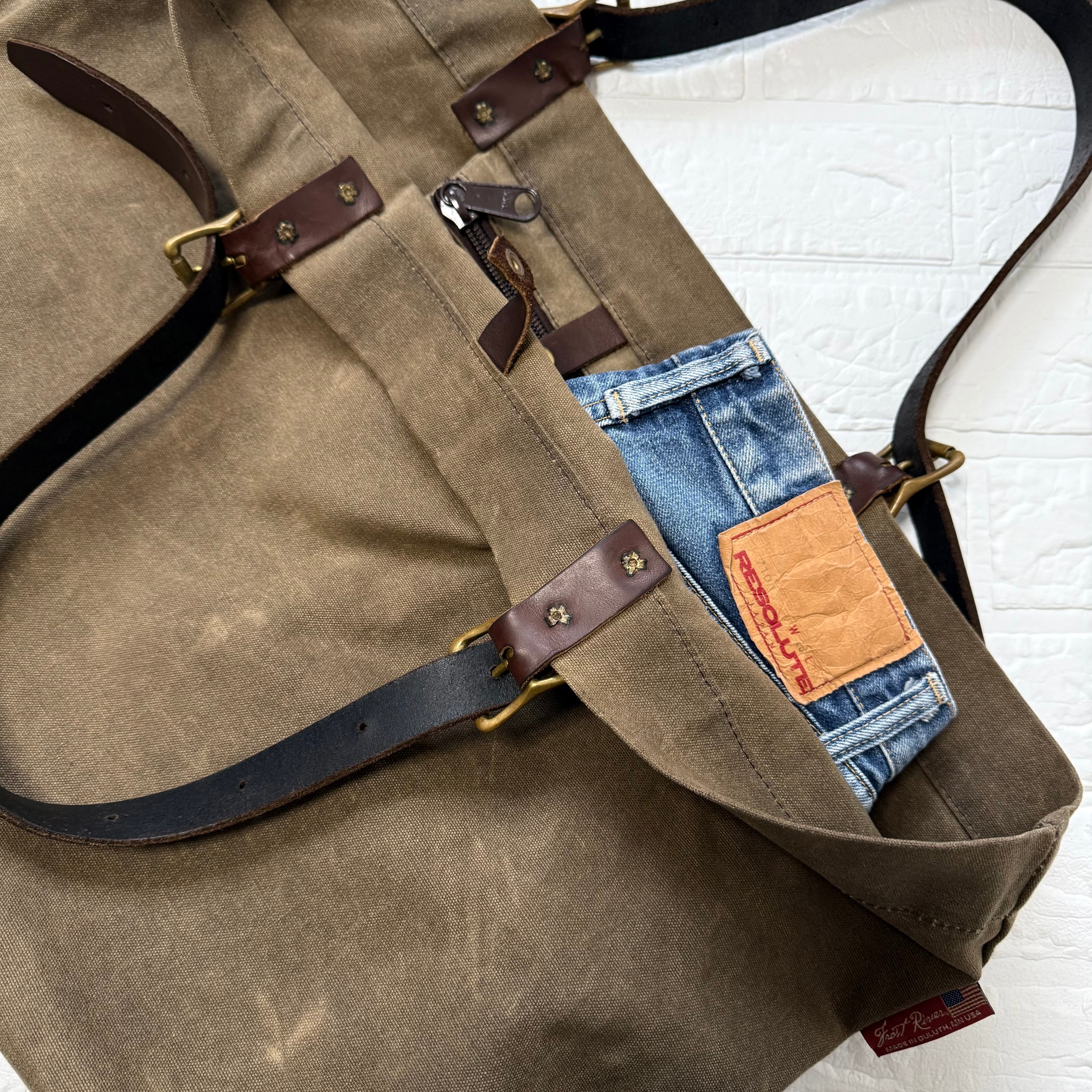 Frost River USA製 ワックスドコットン バザートートバッグ フィールド