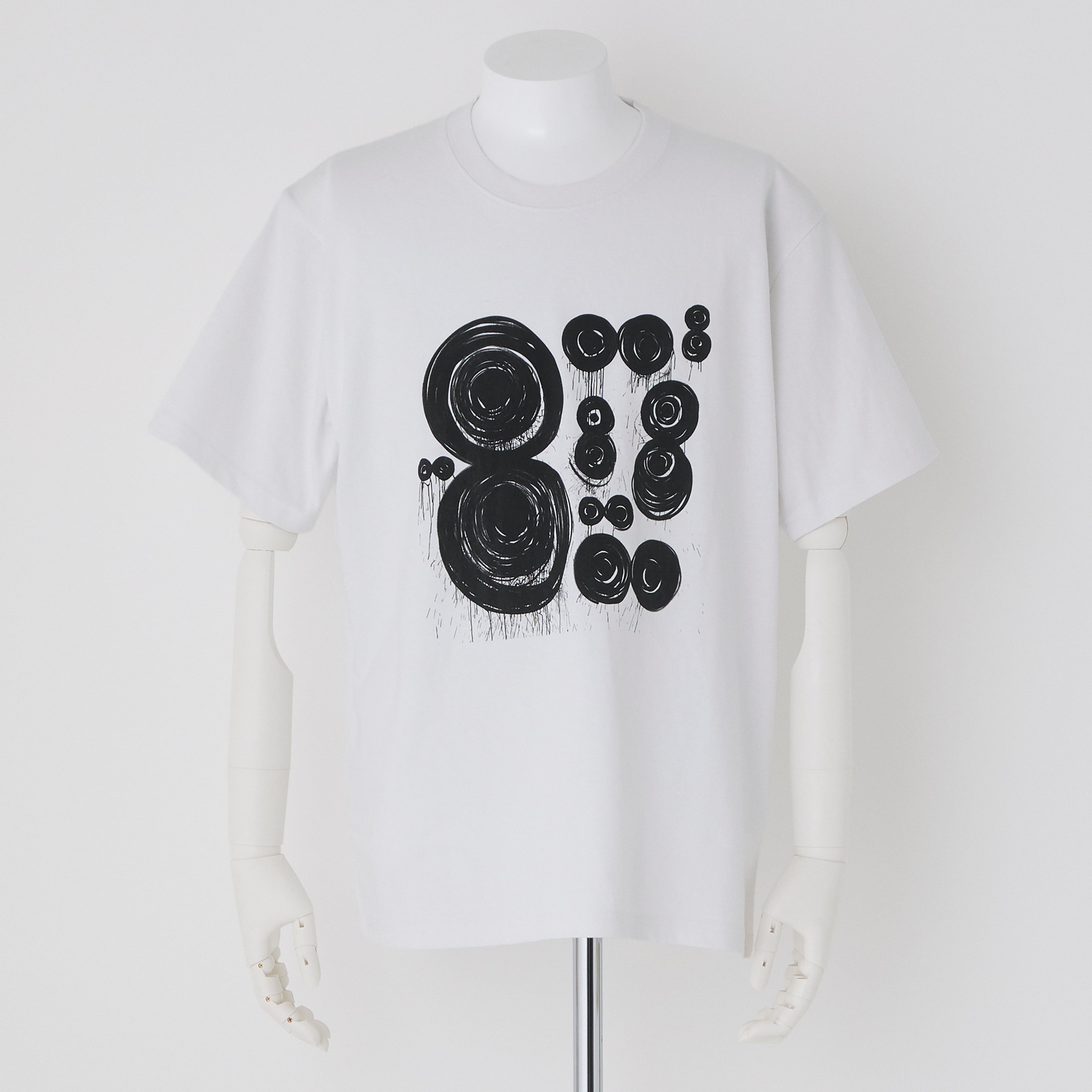 J_O ORIGINAL TシャツART PRINT【無限モノクローム×ホワイト】