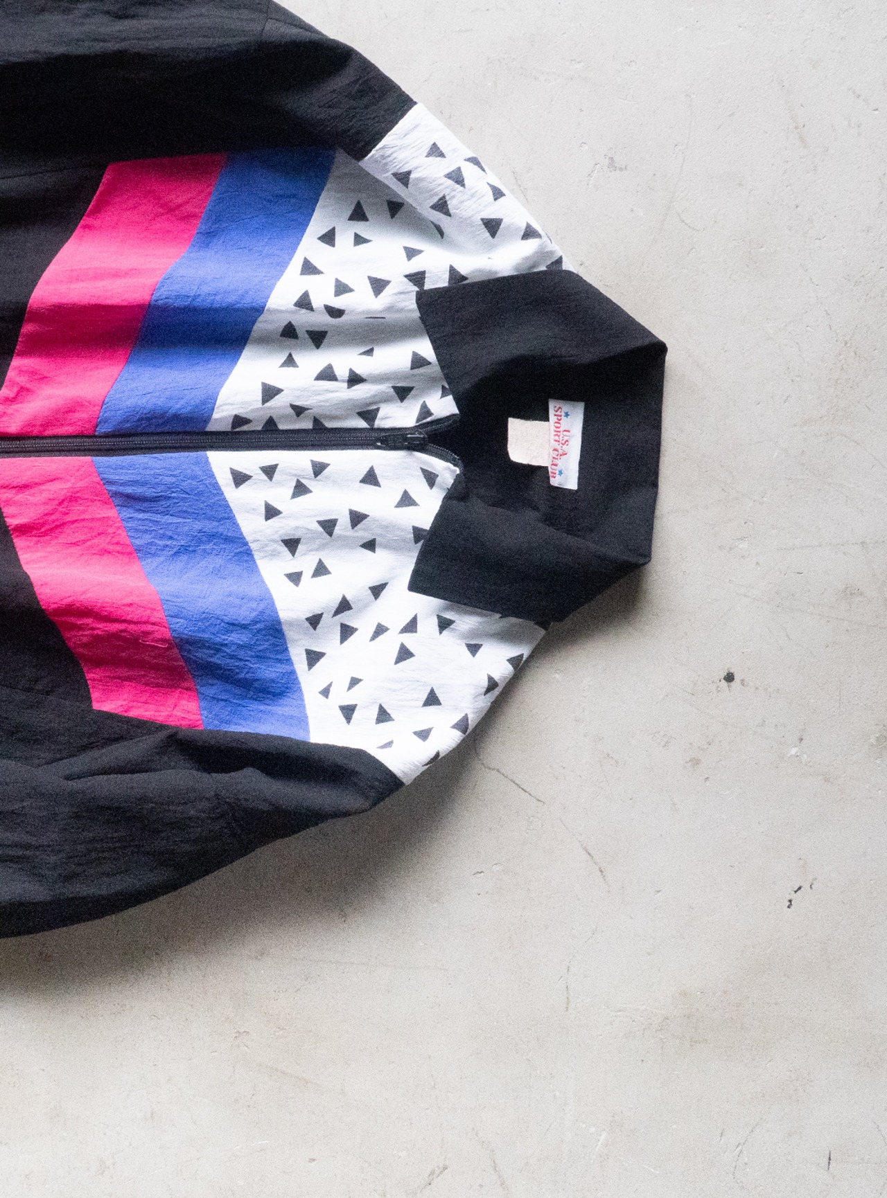 "U.S.A. SPORT CLUB" 1980s Zip blouson