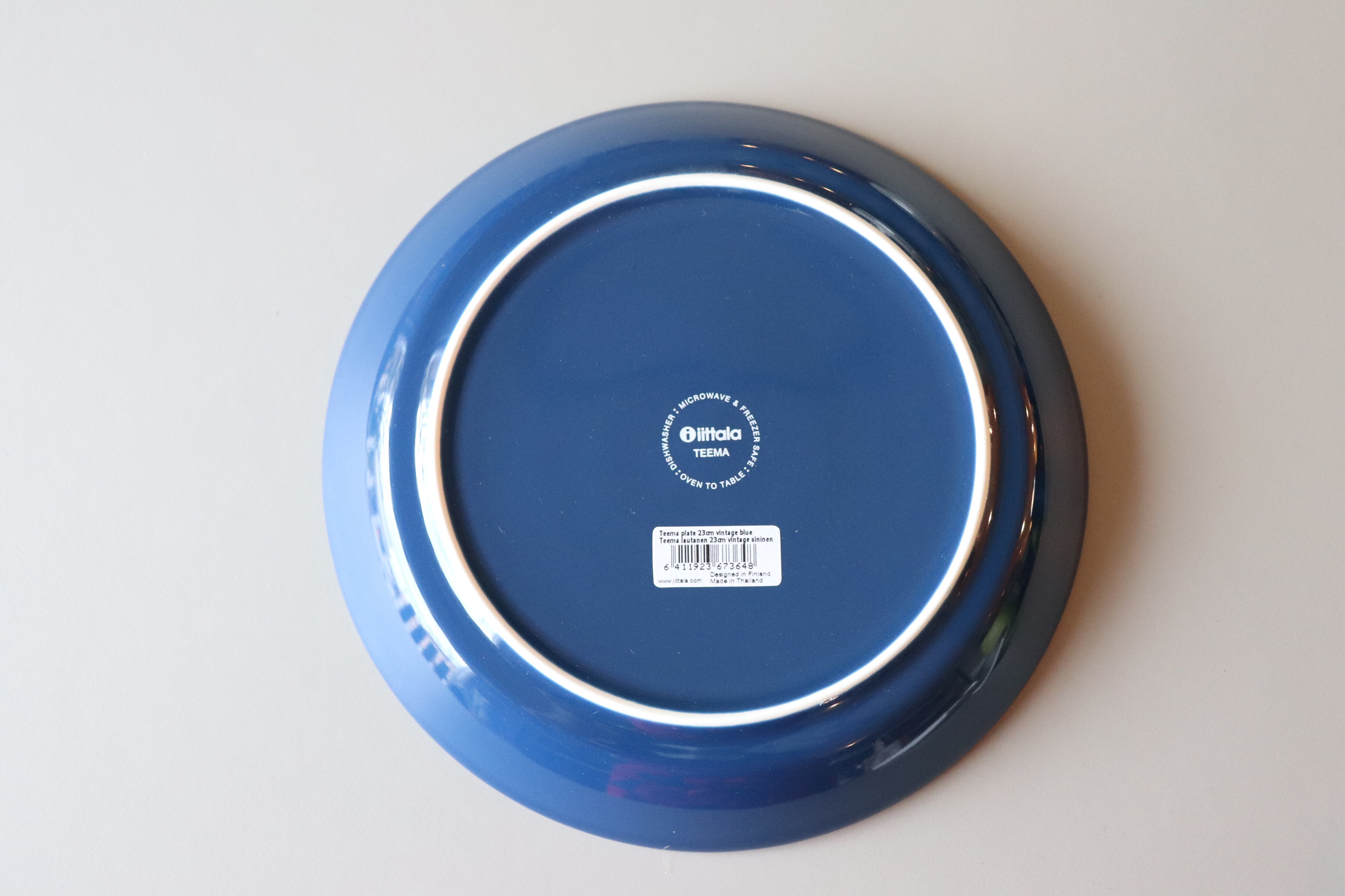 未使用ヴィンテージ ブルーフルーテッドフルレースプレート イッタラ ティーマ 23㎝ プレート ヴィンテージブルー | Linnel Home