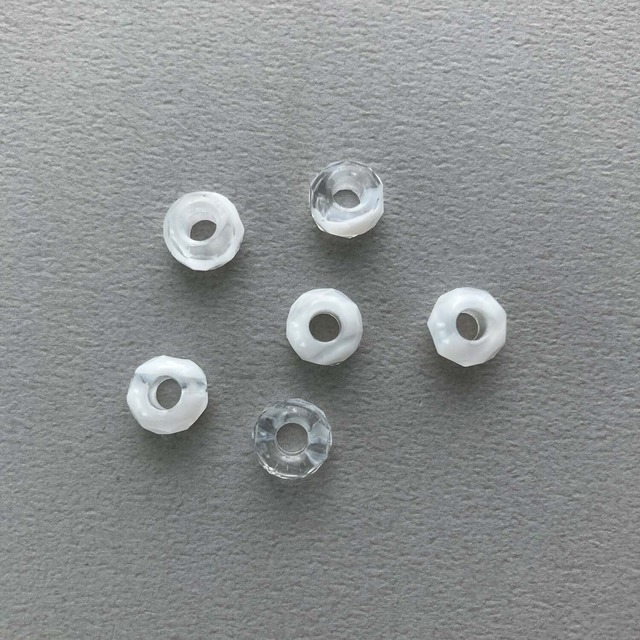 〈再入荷〉チェコボタンカット風マーブルビーズ（8mm）
