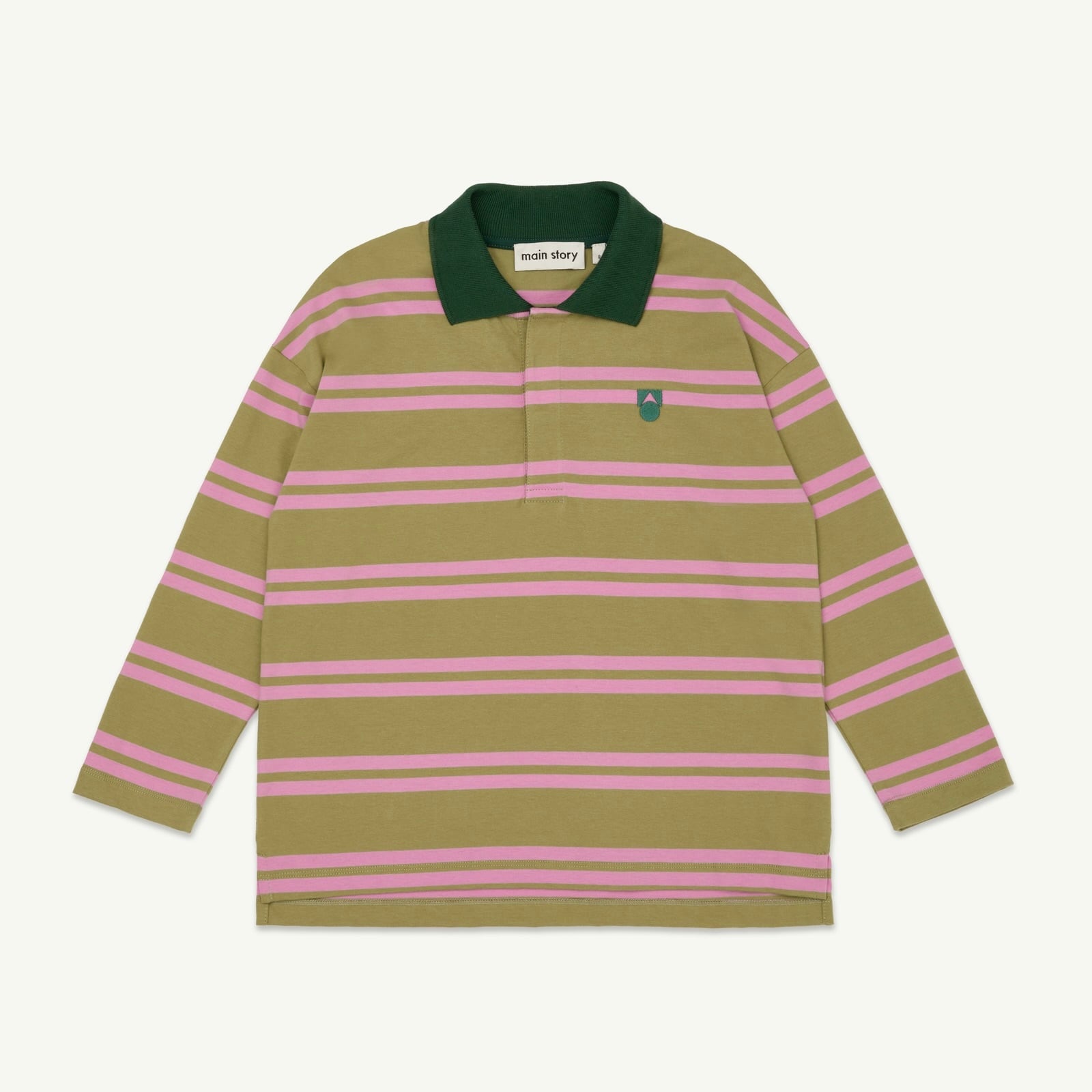 《main story 2025AW》Polo Shirt / Cedar Stripe