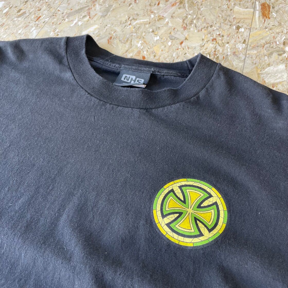 00s 【Independent】 インディペンデント NHS 黒タグ ロンT size.L 