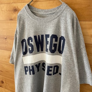 【USA古着】OSWEGO プリント 半袖 Tシャツ メンズXL相当 アメリカ古着