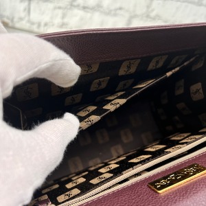 SAINT LAURENT サンローラン ハンドバッグ ボルドー A-12841