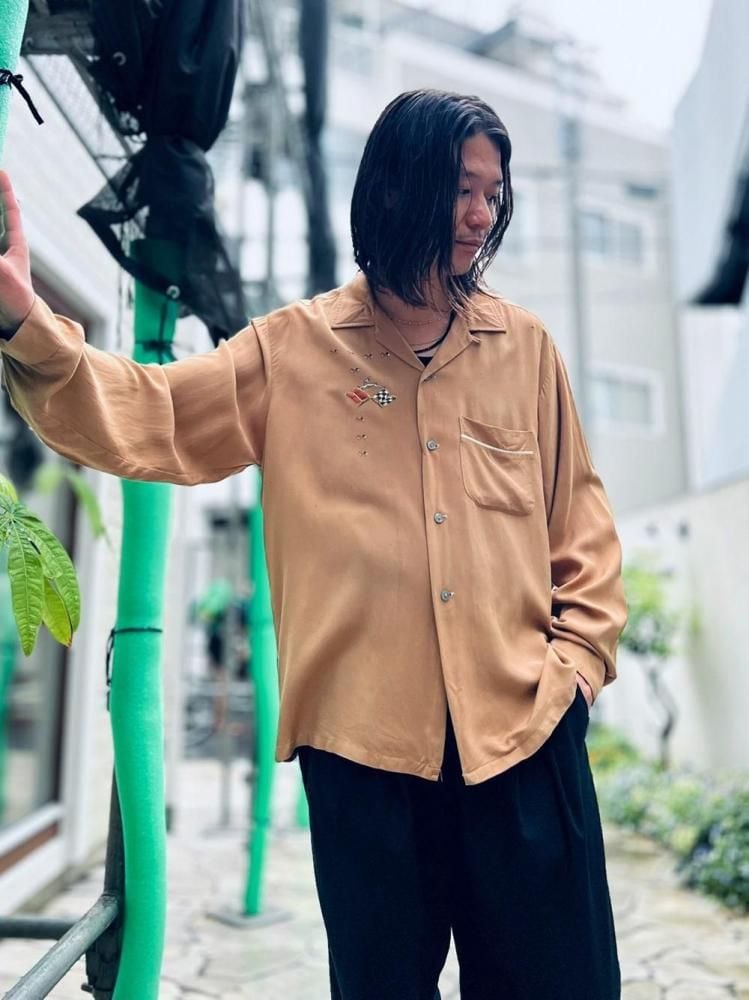 トップス 1960s us rayon loop collar shirt Vintage Loop Collar Rayon Shirt [1960s-] | beruf