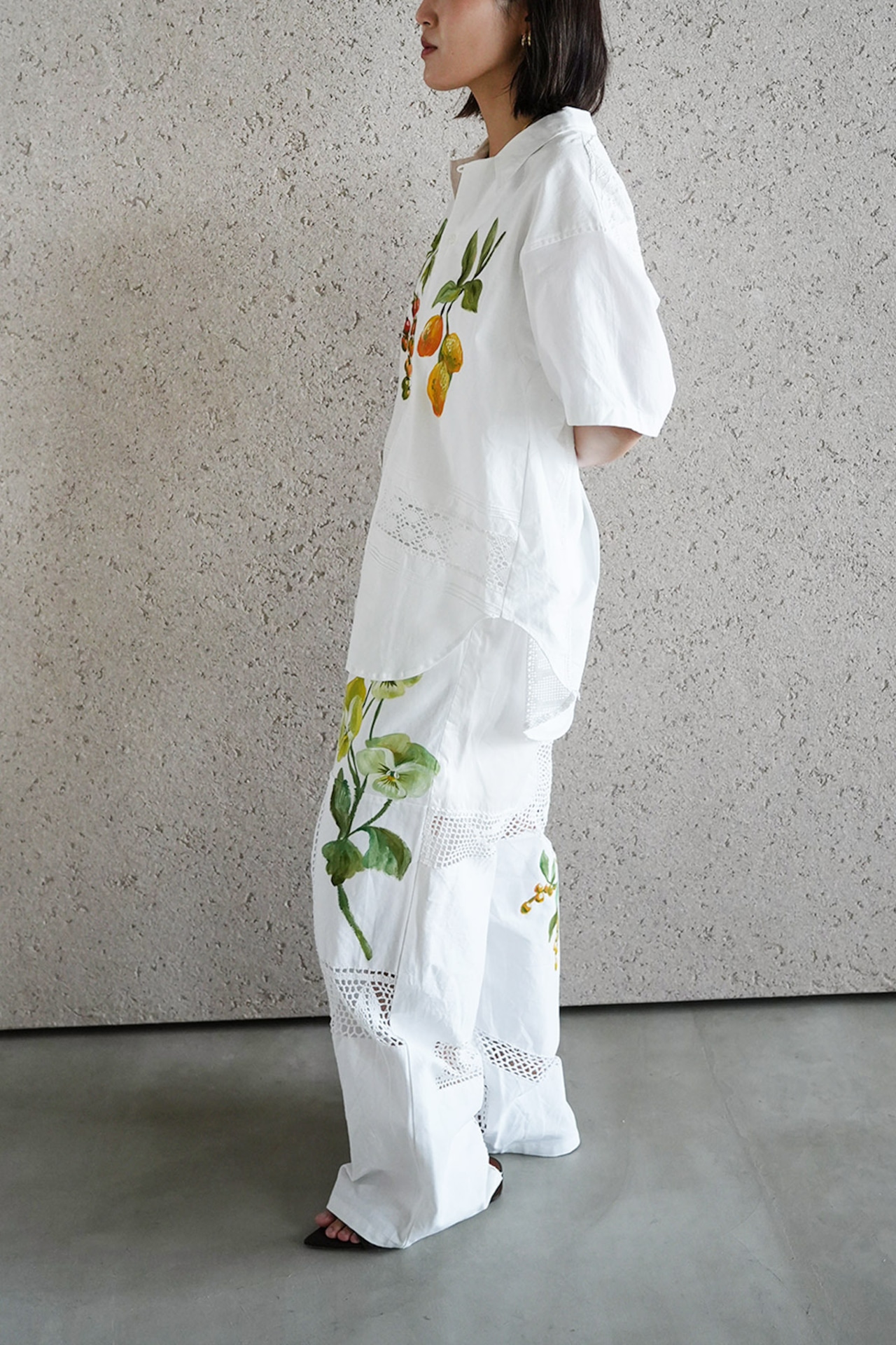 vintage lace pants tomato yellowpansy