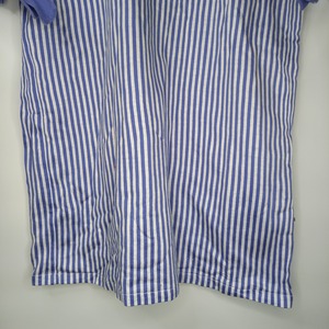 クリスチャンディオール　半袖ポロシャツ　刺繍ロゴ　ユーロ古着　ストライプ　S