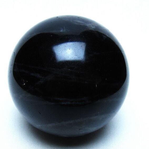 モリオン 黒水晶 丸玉 66mm 一点物 151-9561