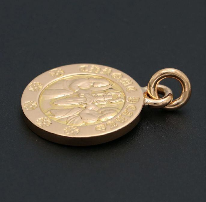 CHROME HEARTS クロムハーツ 22K エンジェルメダル チャーム トップ