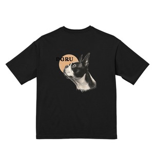 ボストンテリア　バックプリント　Tシャツ
