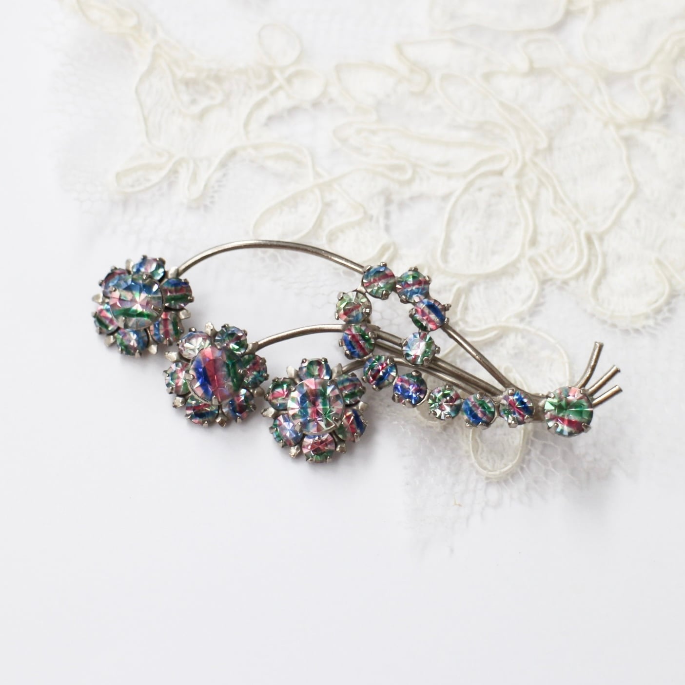 アイリスガラスブーケ*ヴィンテージブローチ | Lucy & Matilda