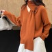 トップス ニット セーター レディース 長袖 Vネック ドッキング オーバーサイズ  フェミニン ストリート ボタン ヴィンテージ かわいい 大人可愛い おしゃれ かっこいい こなれ感 ガーリー 個性的 クール エレガント モダン 存在感 キュート ベーシック アクティブ ナチュラル 無地 デート お出かけ イベント 旅行 公園 女子会 休日 高原 重ね着 韓国 オルチャン 楽ちん 暖かい 防寒 普段使い 着回し レイヤード トレンド 流行 インスタ映え ゆったり フリーサイズ クリーム グレー オレンジ