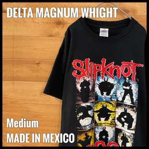 【DELTA MAGNUM WHIGHT】Slipknot  バンドTシャツ 2005年ツアーt バックプリント スリップノット Mサイズ US古着