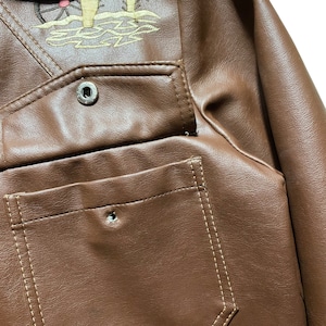 vintage 1970’s MASTER-JAC embroidery pvc shirt jacket
