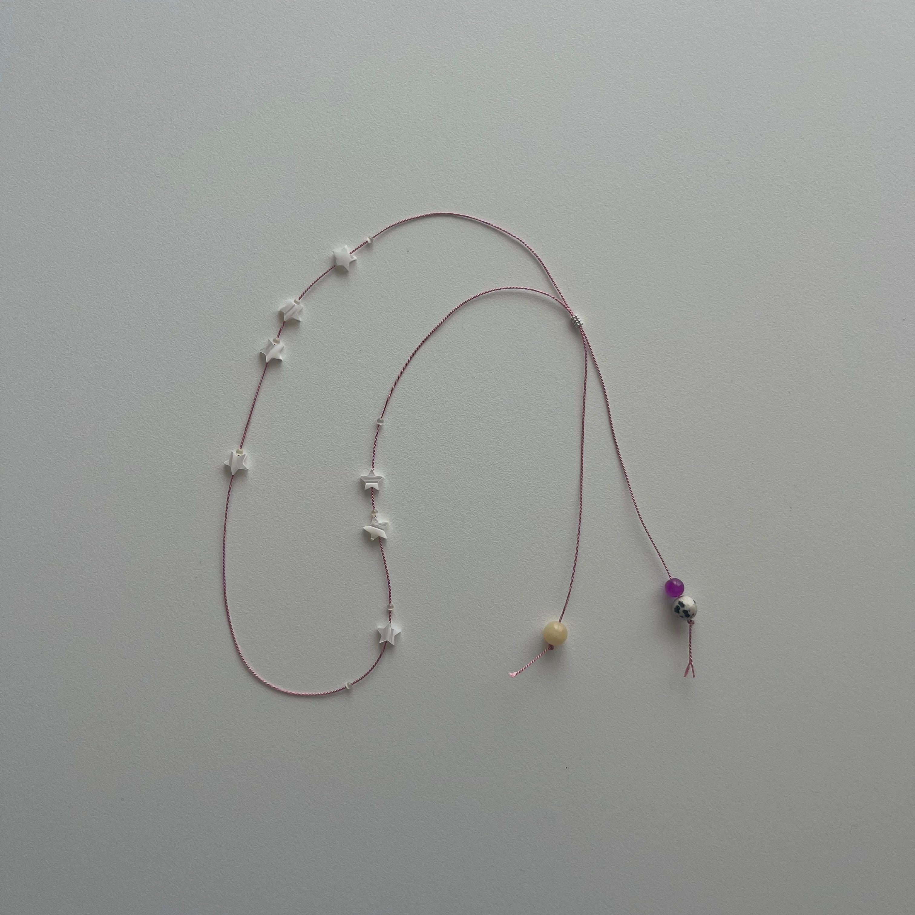 loop tie choker (star pink) | pono