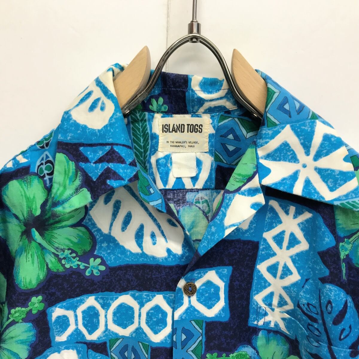 アイランドトグス 60〜 70年代 ハワイアンシャツ アロハシャツ ブルー ...
