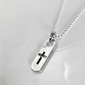 CLASSIC CROSS BALL CHAIN NECKLACE / クラシッククロスボールチェーンネックレス