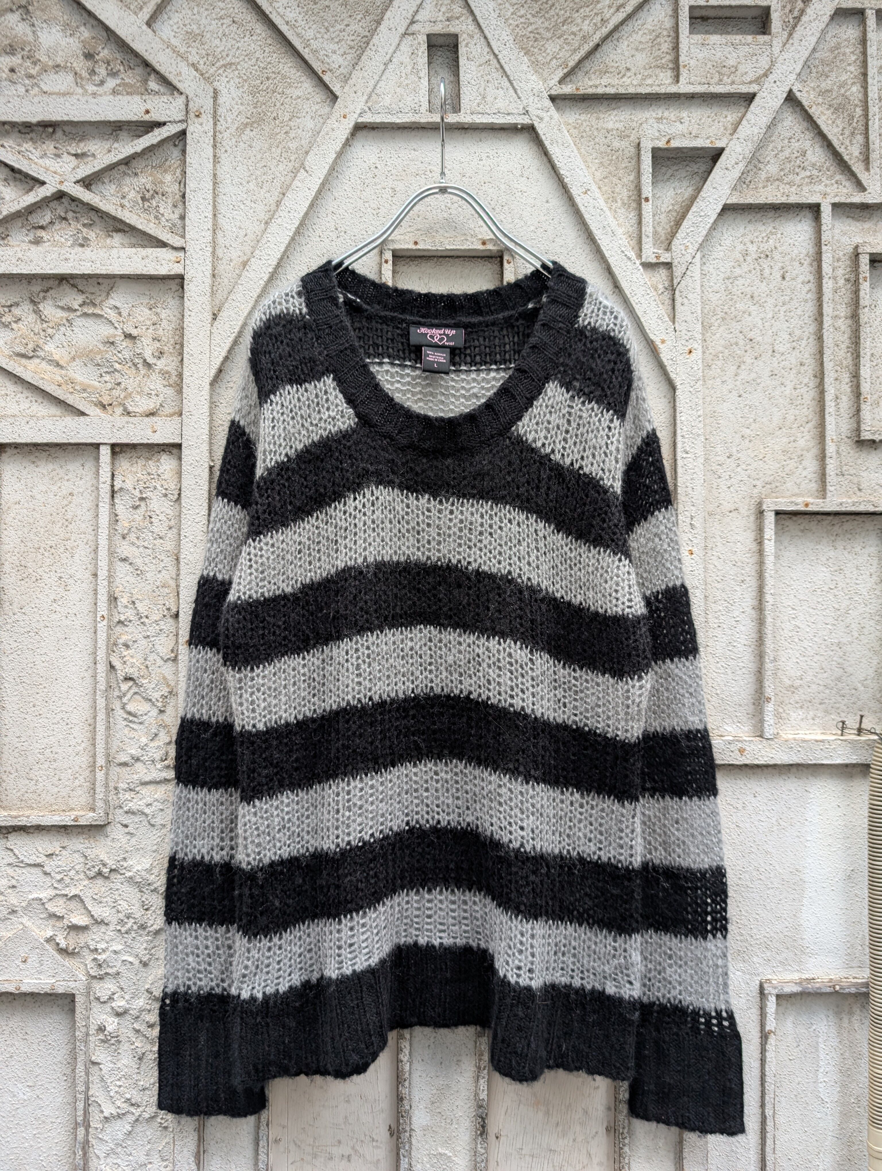 "GRUNGE" border knit